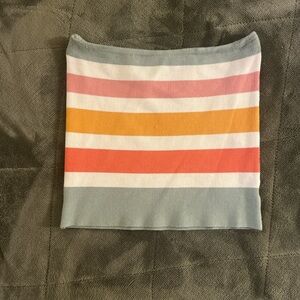 Forever 21 Striped Sherbet Tube Top
